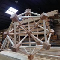 特殊建築 幾何学立体木造建築